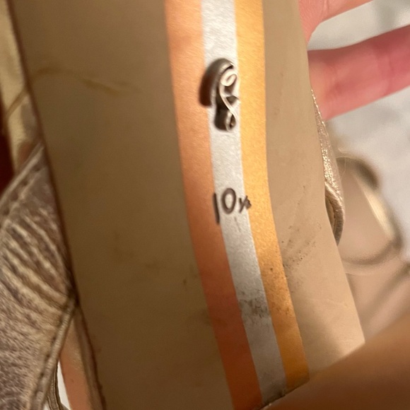 Gold Sam Edelman Kia Heels size 10.5 - Picture 4 of 10